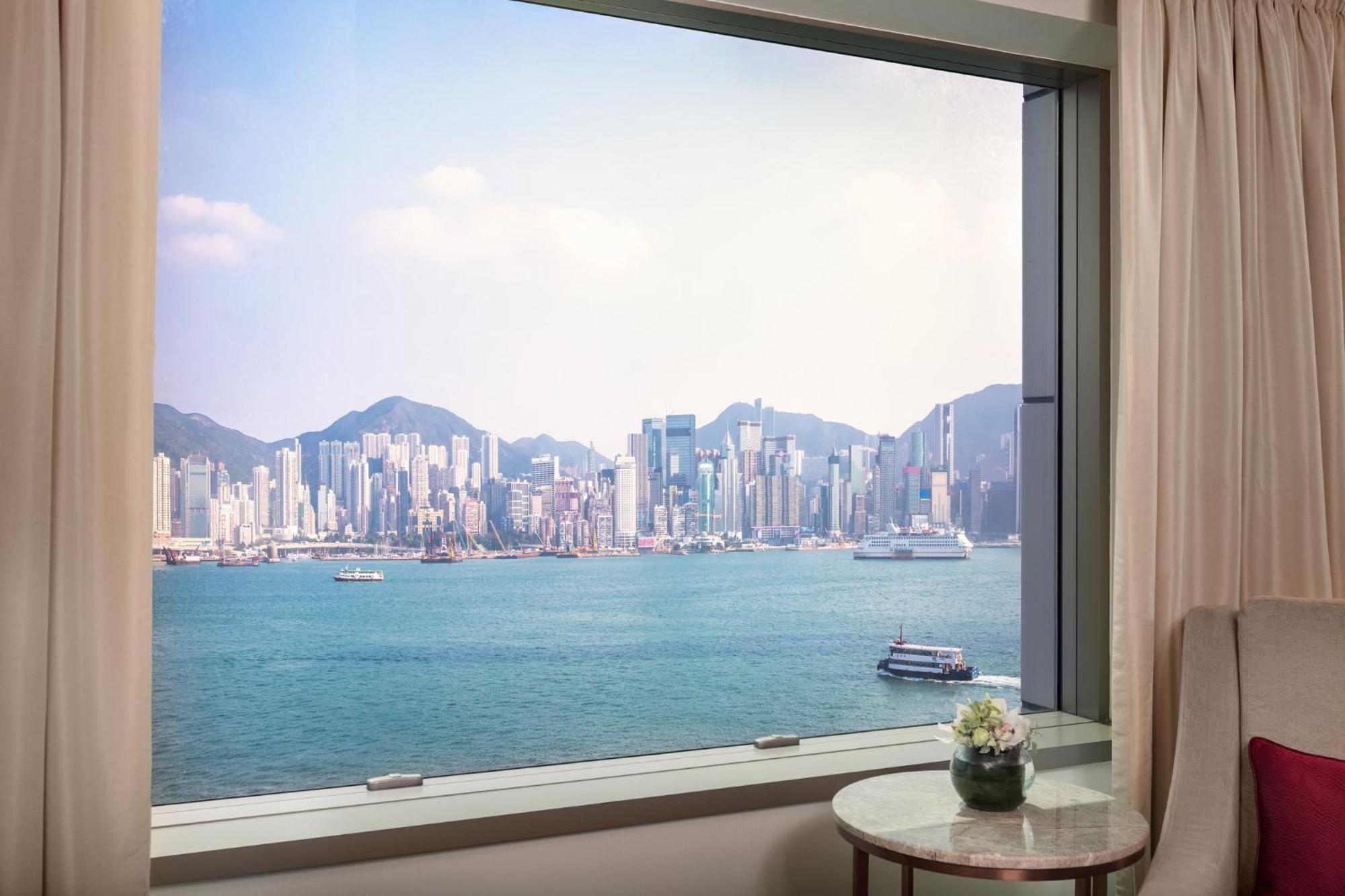 Intercontinental Grand Stanford Hong Kong By Ihg Exterior foto View of Victoria Harbour from a room